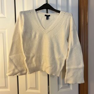 COZY GAP SWEATER, CREAM, Sz M